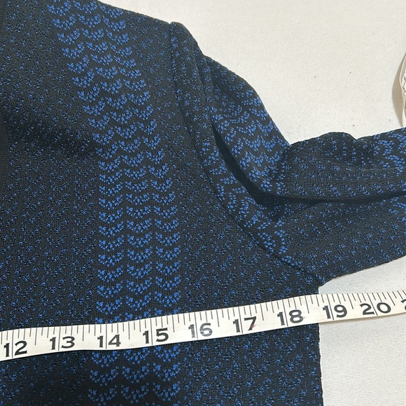 MIN WANG  WOMENS HEAVYWEIGHT CARDIGAN BLACK BLUE LONG SLEEVE SIZE SMALL - Picture 12 of 15